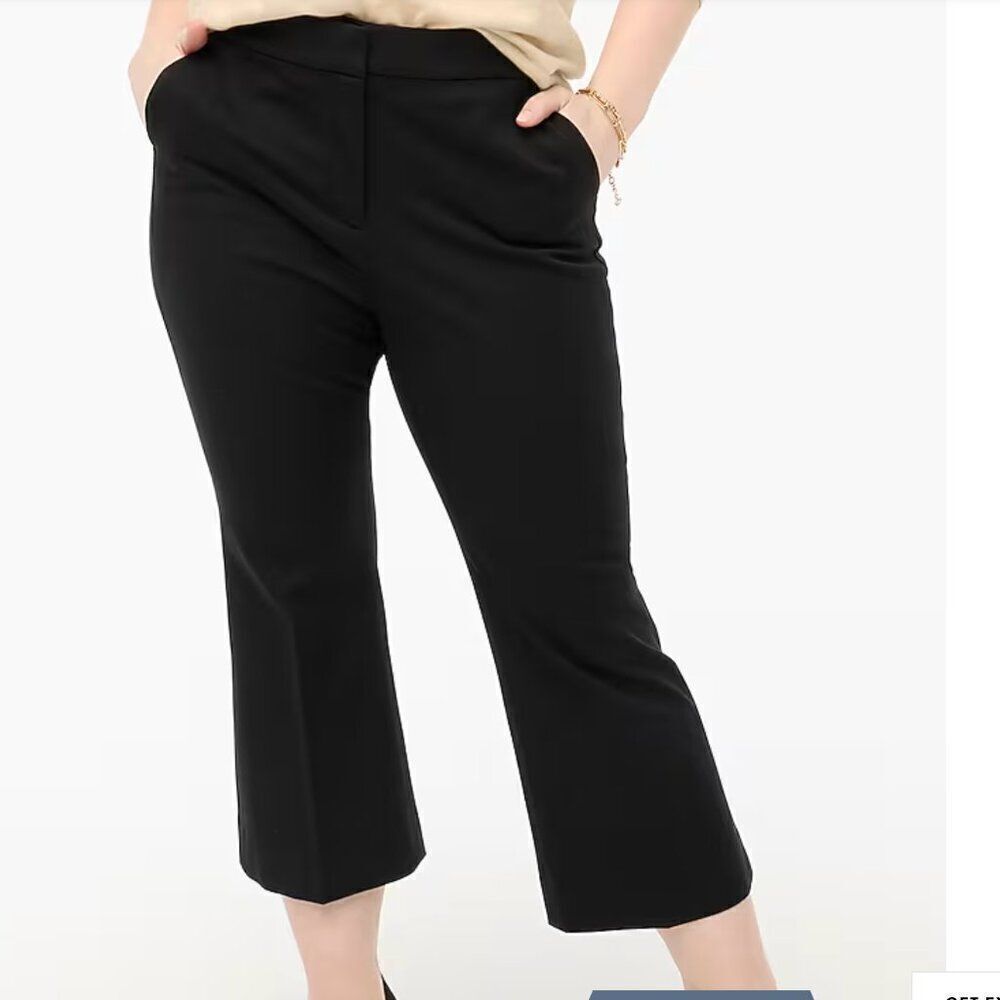 J. Crew Factory BG357 Black Kelsey flare pant size 20 NWT